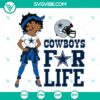 Betty Boop Cowboys Football Logo SVG - Instant Download. Unique and trendy digital design with Betty Boop in a Cowboys football theme.