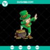 St. Patrick's Day Dabbing Leprechaun SVG Bundle for instant download. Perfect for holiday craft projects.