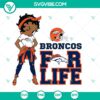 Betty Boop Denver Broncos SVG - NFL Football Logo Design for Instant Download, perfect for sports fans and craft projects.