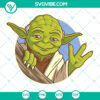 Adorable Baby Yoda wielding a Master Sword in an SVG design for Star Wars Yoda lover shirts. Great for fans of the Force!