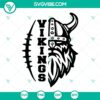 Vikings football themed SVG cut file for Cricut, available for instant download. Ideal for sports fans and craft enthusiasts.
