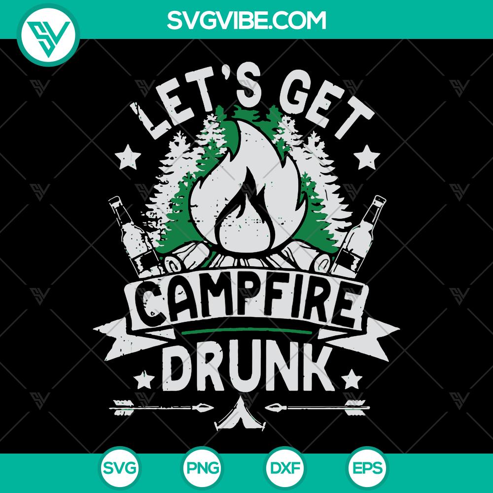 mockup-795635122.jpg Let's Get Campfire Drunk SVG design with funny camping theme, ideal gift for camping lovers.