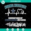 Dallas Cowboys Heartbeat SVG design with Sport & Football NFL Teams Super Bowl theme, Instant Download option.