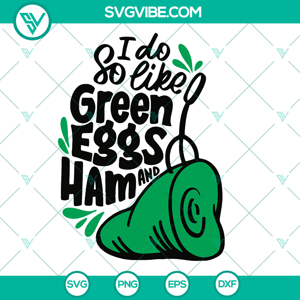 mockup-795828381.jpg Green Eggs and Ham cartoon food SVG - ideal birthday gift idea - cut files for Cricut - instant download.