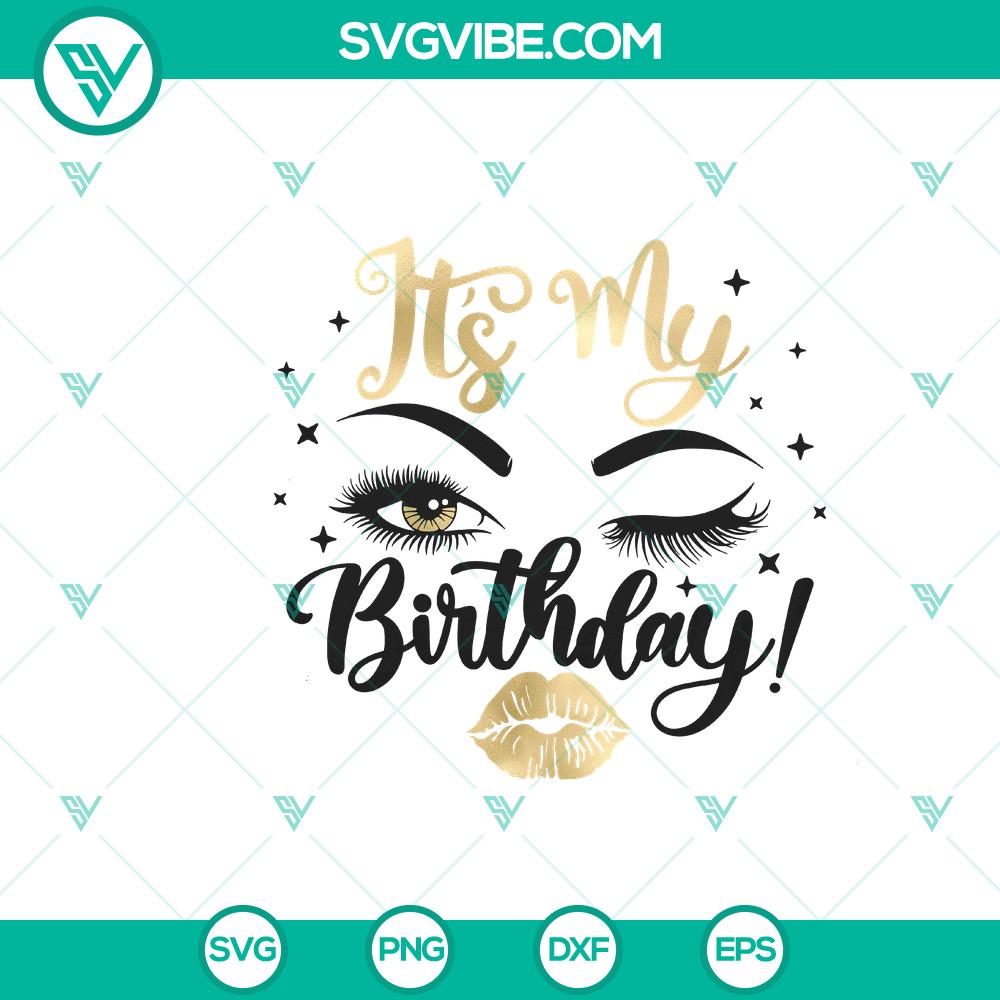 mockup-797248379.jpg Birthday girl eyes and lips SVG design for instant download, perfect for birthday celebrations.