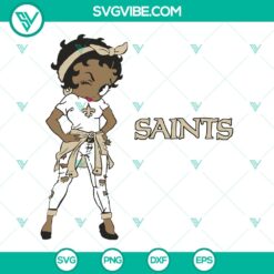 New Orleans Saints Girl NFL Silhouette Design - Instant Download
