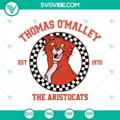 Disney Thomas O'Malley from The Aristocats, digital design in SVG DXF EPS PNG formats for crafts and projects.