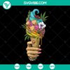Hippie smoker weed ice cream SVG design - ideal for marijuana stoner lovers with a psychedelic theme.