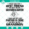 Cute "I Asked God for a Best Friend Granddaughter" SVG design for instant download, perfect for crafting projects.