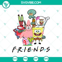 SpongeBob, Patrick, and Friends SVG DXF EPS PNG files for crafts, printing, or digital design projects. Perfect for cartoon fans!