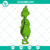 Grinch chin on hands SVG design, funny Grinch thinking concept with a playful twist, perfect for holiday projects.