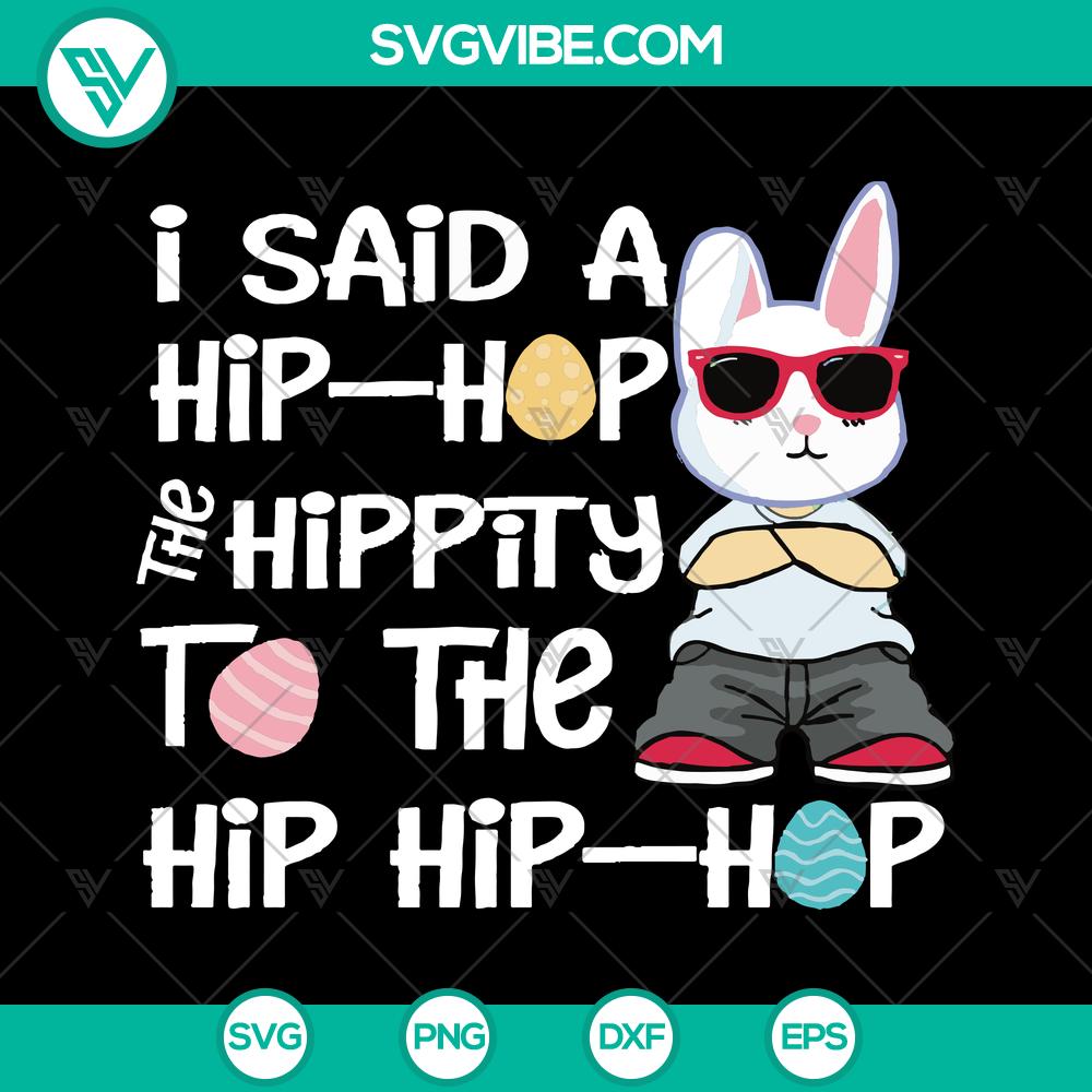 mockup-83773410.jpg Easter Bunny Hip Hop SVG Cut Files for Instant Download - Festive and fun Easter design for crafting projects.