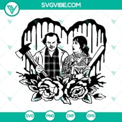 Jack and Wendy SVG - Classic Horror Movie Halloween Couple Cut Files