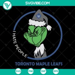 Toronto Maple Leafs NHL Logo and Grinch Svg Bundle - Instant Download