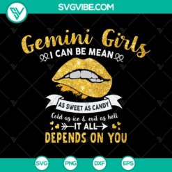 Gemini Girl Birthday SVG: Melanin Black Queen Gift - Instant Download