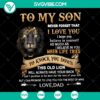 SVG design for son with text "I Love You, Old Lion Has Your Back", perfect for Father's Day, featuring a lion illustration.