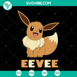 Pokemon Eevee SVG Cut Files for Cricut - Instant Download for Print &amp; Vector Cutting