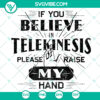 Spider Man SVG featuring "Telekinesis Believer" quote. Instant Download superhero design for crafts and projects.