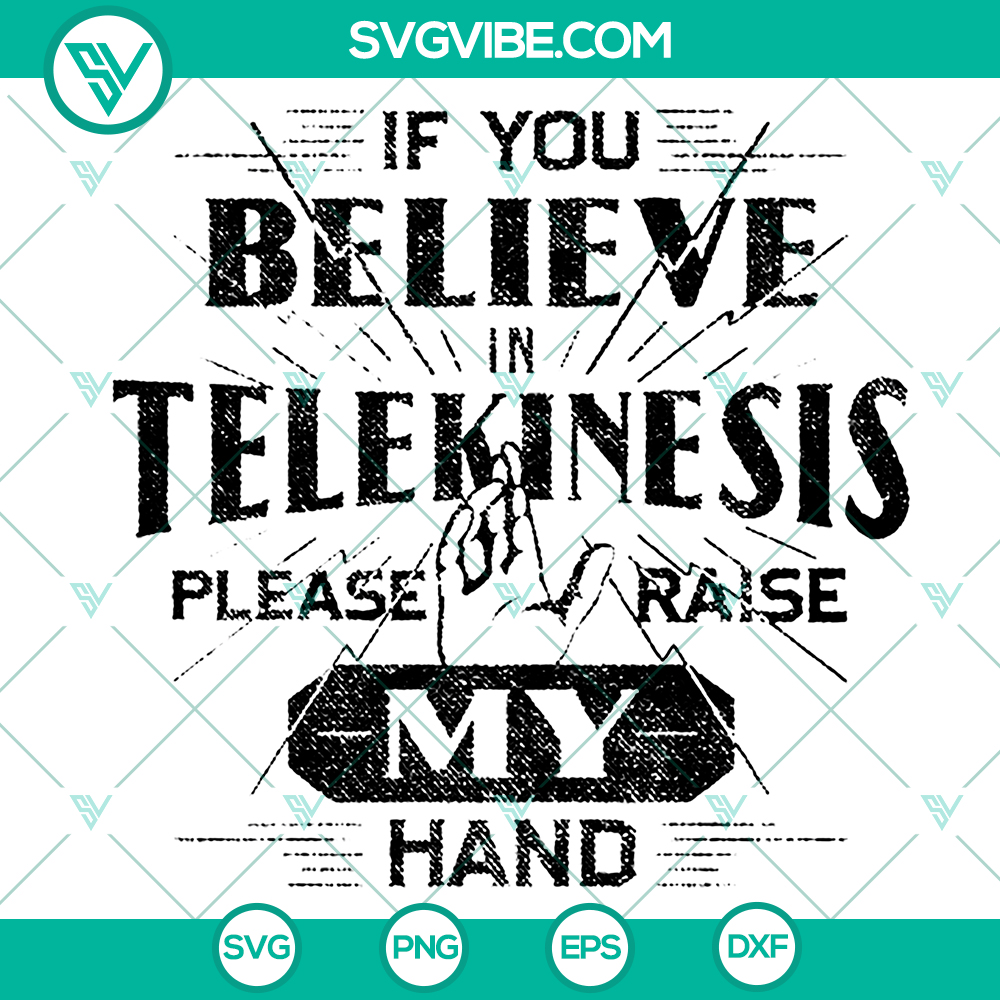 mockup-877698758.jpg Spider Man SVG featuring "Telekinesis Believer" quote. Instant Download superhero design for crafts and projects.