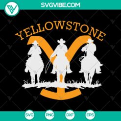 Yellowstone Dutton Ranch cowboy horse riding SVG, ideal for instant download. Perfect for cowboy or western-themed designs.
