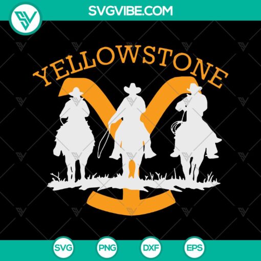 Yellowstone Dutton Ranch cowboy horse riding SVG, ideal for instant download. Perfect for cowboy or western-themed designs.