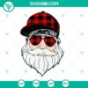 Plaid Santa with Glasses SVG for Cricut - Cute & Funny Christmas Design - Instant Download