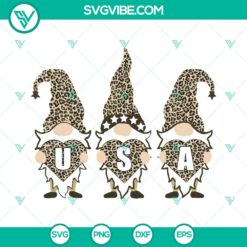 4th of July Patriotic Gnomes SVG Pack for Cricut & Silhouette - Festive Independence Day designs with gnomes in red, white, and blue.