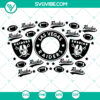 Las Vegas Raiders Starbucks wrap SVG, football sport design for DIY crafts, gameday projects.