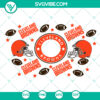 Cleveland Browns football team logo wrap SVG for Starbucks cup, instant download. Perfect for fans!