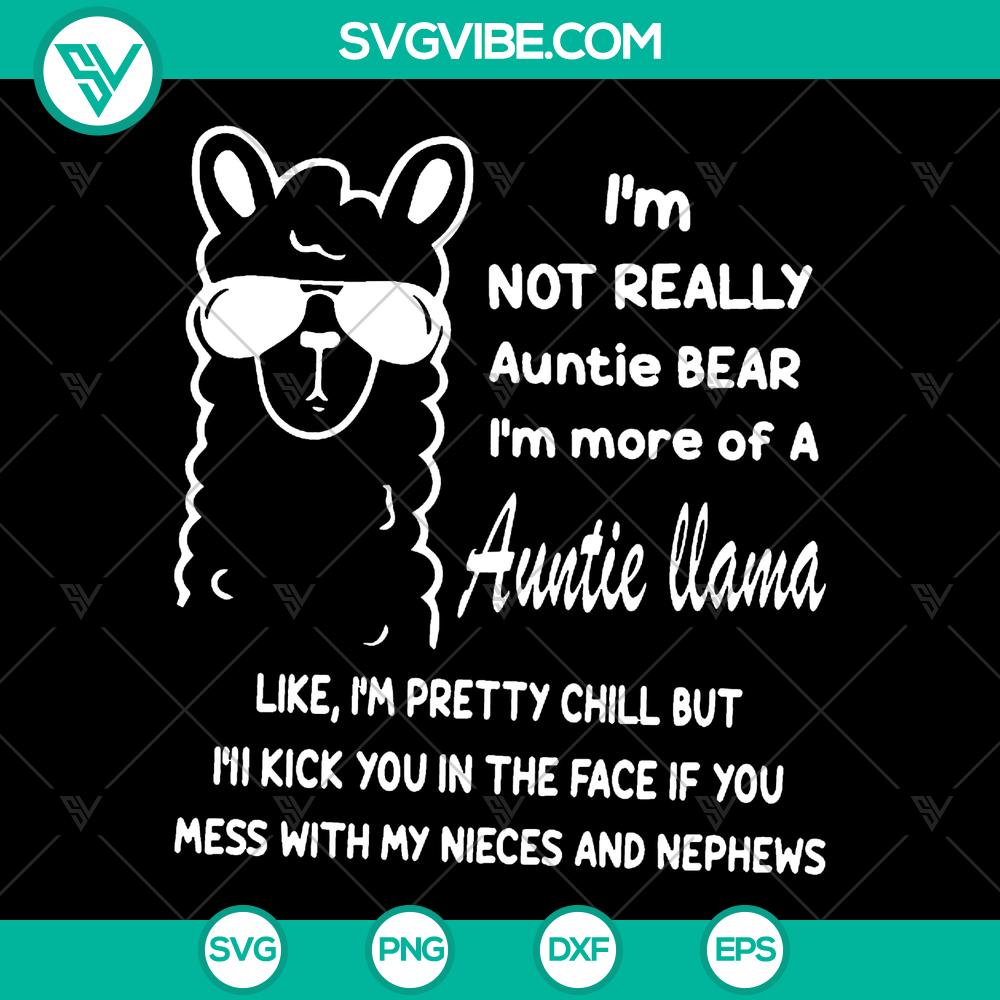 mockup-892703847.jpg Auntie Llama digital art print with vibrant colors and geometric patterns, perfect for instant download.