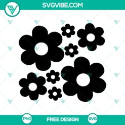 Simple Flowers SVG Cut File &ndash; Free Download for DIY Crafts