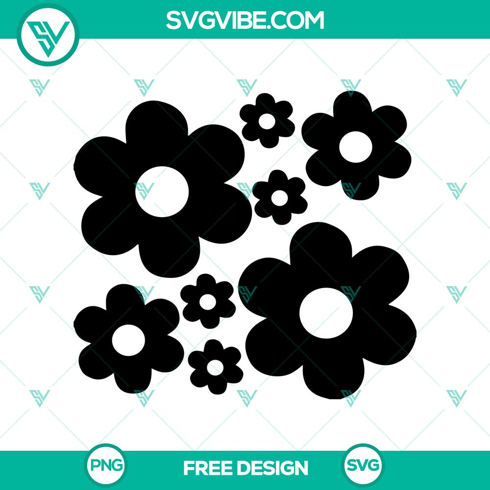 Simple Flowers SVG Cut File – Free Download for DIY Crafts SVG cut file of simple flowers design, perfect for DIY crafts. Free download. Great for crafting projects.