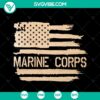 Marine Corps USA Flag SVG Cut File for Silhouette & Cricut, digital-downloadable design for crafting projects.