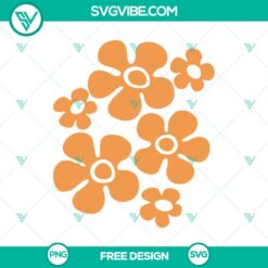 Simple Retro Flower SVG Cut File – Free Cricut Design