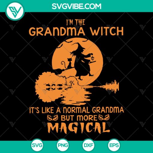 Grandma Witch SVG with magical Halloween cut files for crafting projects. Perfect for Halloween-themed designs.