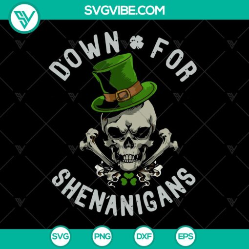 St Patrick's Day SVG with lucky leaf clover clipart, perfect for festive shenanigans and gifts.