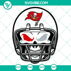 Tampa Bay Buccaneers Skull Helmet SVG - NFL Football Team SVG Download