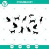 Full wrap cats Starbucks cup SVG design for cat mom cold cups, featuring cute cat illustrations in a trendy style.