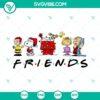 Peanuts Gang Christmas Friends Movie Design featuring Snoopy and Charlie Brown in a funny scene. Instant Download for fans.