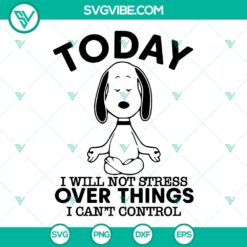 Snoopy yoga SVG design, stress relief theme, Instant Download.