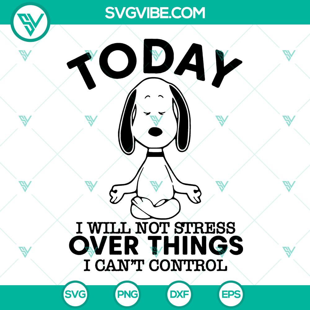mockup-954510492.jpg Snoopy yoga SVG design, stress relief theme, Instant Download.