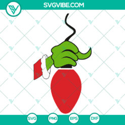 Holding The Light Christmas SVG - Santa Grinch Gift Shirt Design - Instant Download