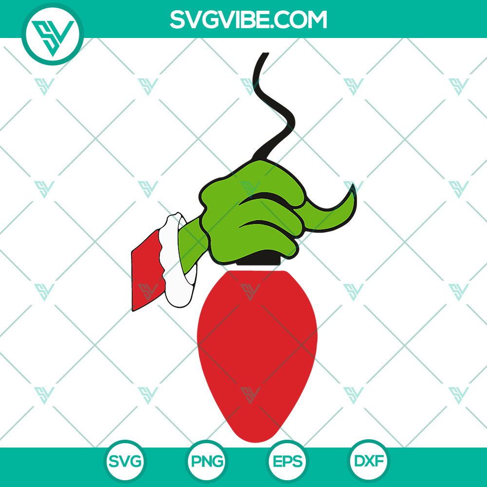 mockup-956480530.jpg Christmas SVG design featuring a Santa Grinch holding a lantern. Ideal for shirts, instant download.