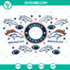 Denver Broncos Starbucks full wrap SVG design for sport football cup, available for instant download.