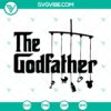 Godfather SVG cut file for instant download, suitable for Silhouette and Cricut machines. High-quality PNG included.