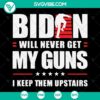 SVG design of America with Biden, fall theme, gun rights message. Instant download.