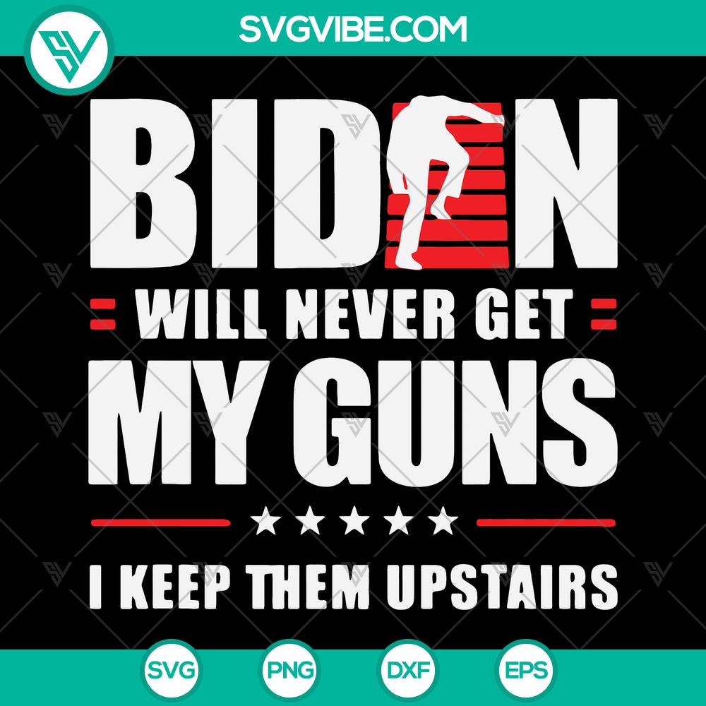 mockup-979983155.jpg SVG design of America with Biden, fall theme, gun rights message. Instant download.