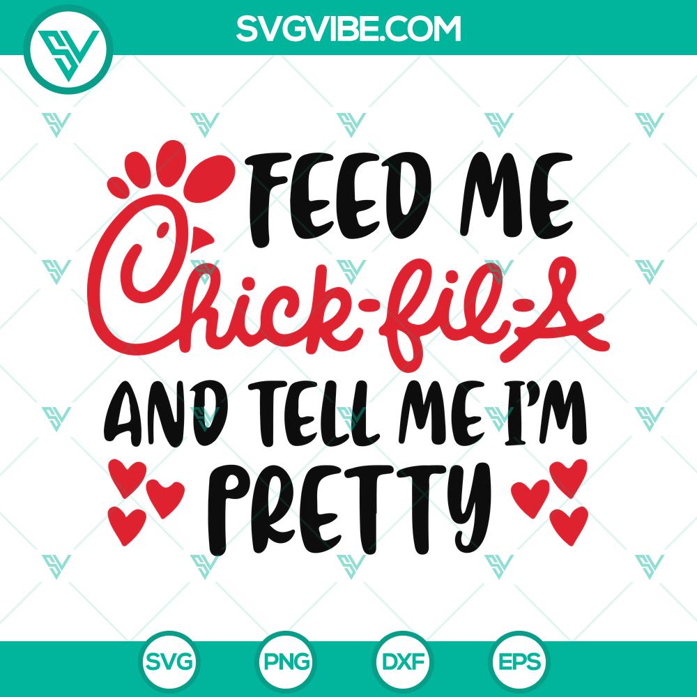 mockup-989298644.jpg Feed Me Chick Fil A SVG design for Cricut/Vinyl showcasing cute Chick Fil A cut files. Perfect for crafting projects.