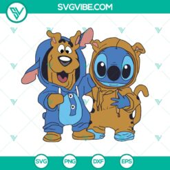 Stitch and Scooby Doo SVG Cut Files Bundle for Silhouette and Cricut - Decal Clipart ideal for Instant Download.