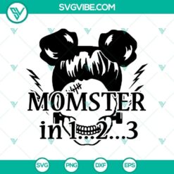 Momster countdown SVG design for Halloween with horror and scary elements, perfect for spooky crafts.
